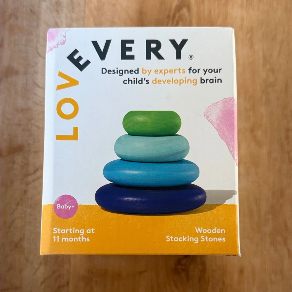 Colorful Wooden Stacking Rings - Picture 1 of 3